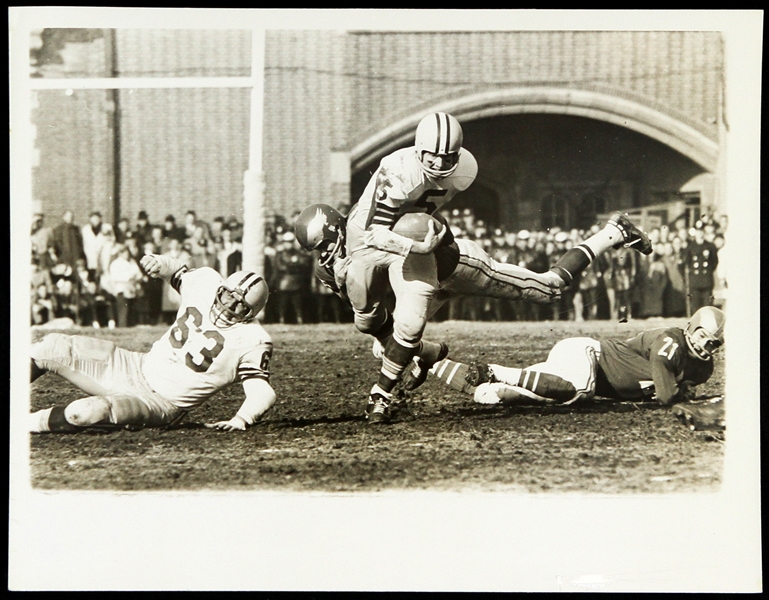 1960 Paul Hornung Green Bay Packers 7"x 9" B&W Photo 