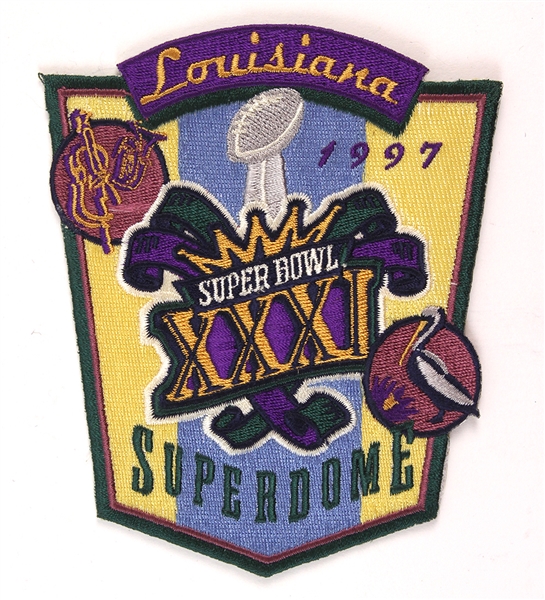 1997 Super Bowl XXXI Louisiana Superdome 4"x 5" Patch 