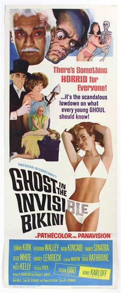 1966 Ghost in the Invisible Bikini 14"x 36" Film Poster 