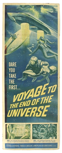 1964 Voyage to the End of the Universe 14"x 36" Film Poster