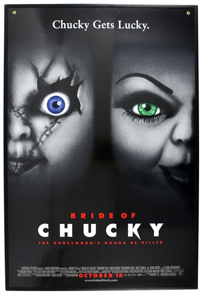 1998 Bride of Chucky 27"x 40" Two Sided Heavy Stock Film Poster