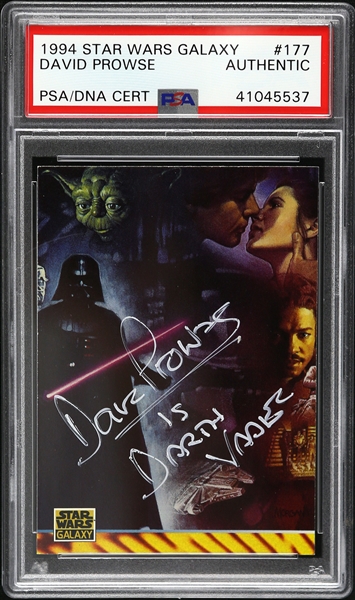 1994 David Prowse Star Wars Galaxy Signed Trading Card (PSA/DNA Slabbed)