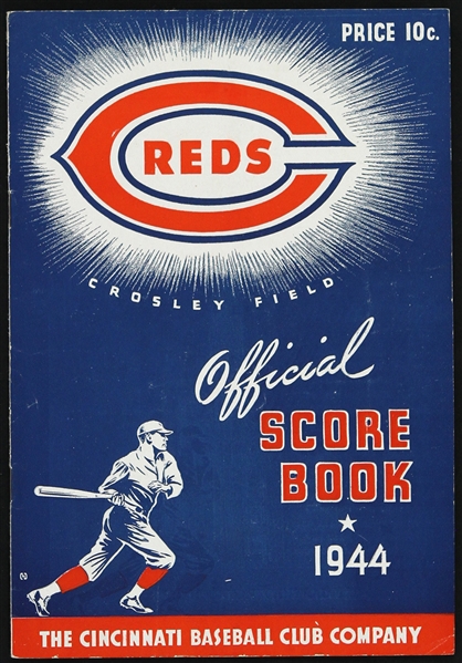 1944 Cincinnati Reds Official Score Book