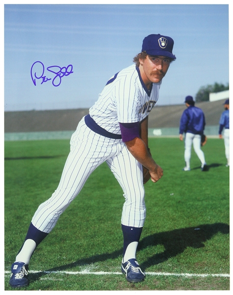 1982-1985 Pete Ladd Milwaukee Brewers Signed 11"x 14" Photo (JSA)