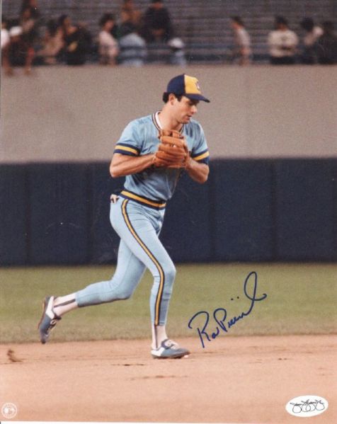 1982-83 Milwaukee Brewers Rob Picciolo Autographed 8x10 Color Photo (JSA)