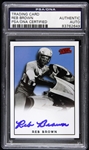 1979 Reb Brown Captain America (blue background) Signed LE Trading Card (PSA/DNA Slabbed)