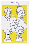 1989-1990 Phil Ortiz “The Simpsons” Signed 11x17 Print (JSA)