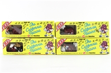 1989 The California Raisins Post Raisin Bran 2.5" Figures (Lot of 4)
