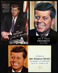 1960s John F. Kennedy 3"x 5" Postcards (Lot of 3)