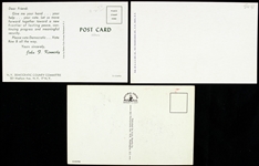 1960s John F. Kennedy 3x 5 Postcards (Lot of 3)