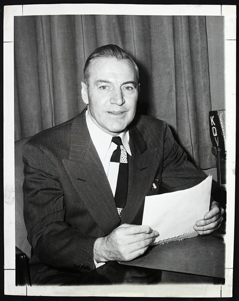 1948 Harold "Pie" Traynor Pittsburgh Pirates Original 7"x 9" Photo 
