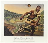 1990s Muhammad Ali "Floats Like a Butterfly Stings Like a Bee" 18"x 20" Loren Long Lithograph 
