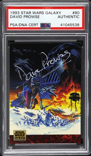 1993 David Prowse Star Wars Galaxy Signed Trading Card (PSA/DNA Slabbed)