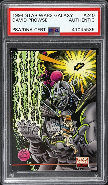 1994 David Prowse Star Wars Galaxy Signed Trading Card (PSA/DNA Slabbed)