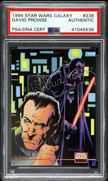 1994 David Prowse Star Wars Galaxy Signed Trading Card (PSA/DNA Slabbed)