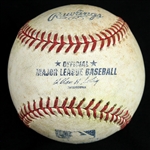 2008 Chicago White Sox vs Cleveland Indians Game Used OMLB Baseball (MEARS LOA)