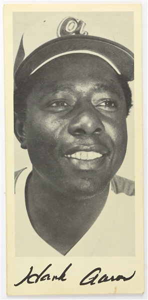 1973 Hank Aaron Atlanta Braves Career Home Run Log Pamphlet 