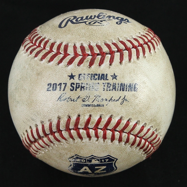 2017 Cactus League OST Manfred Game Used Baseball (MEARS LOA)