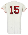 1960's Joe Dobson Boston Red Sox Signed Home Jersey (MEARS LOA/JSA)