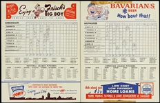 1960 Cincinnati Reds Official Scorecard 