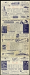 1947 Cincinnati Reds Official Score Card 