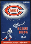 1944 Cincinnati Reds Official Score Book