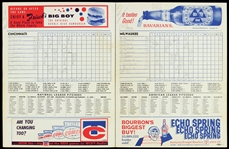 1964 Cincinnati Reds Official Scorecard 