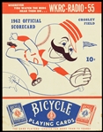 1962 Cincinnati Reds Official Scorecard 