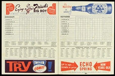 1962 Cincinnati Reds Official Scorecard 