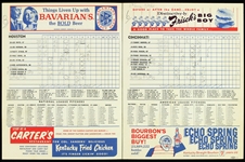 1965 Cincinnati Reds Official Scorecard 