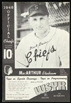 1948 Syracuse Chiefs Official Score Book w/ Frank Davis 
