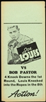1939 Joe Louis vs. Bob Pastor 5"x 11" Flyer 