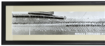 1977 Nebraska Cornhuskers 13x 54 Framed Team Photo