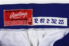 1987 Shawon Dunston Chicago Cubs Game Worn Home Uniform Pants (MEARS LOA)