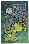 1969 Pisces Vintage Zodiac 21"x 32" Poster 