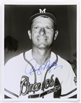 1953-1959 Andy Pafko Milwaukee Braves Signed 8"x 10" Photo *JSA*