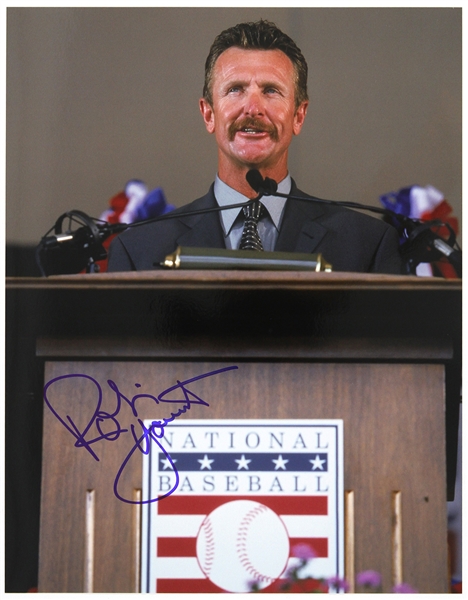 1974-1993 Robin Yount Milwaukee Brewers Signed 11"x 14" Photo (JSA)