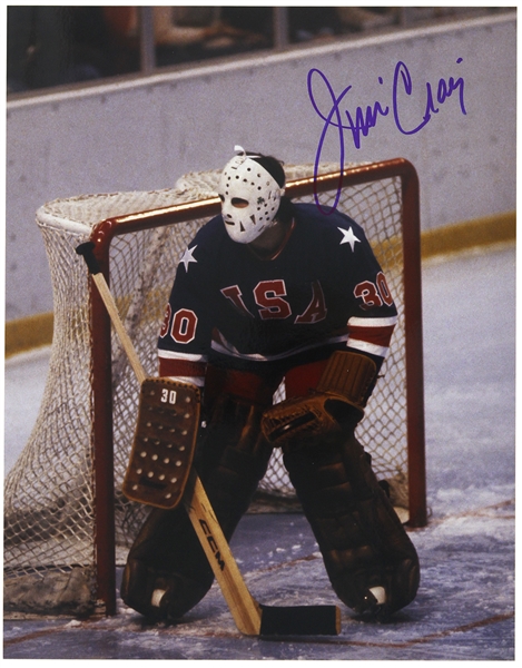 1980 Jim Craig Winter Olympics Signed 11"x 14" Photo (JSA)