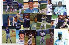 1970s-2000s Kansas City Royals Signed 8”x 10” Photos Including Willie Wilson, Gary Gaetti, Bob Melvin, and more (Lot of 90+)(JSA)