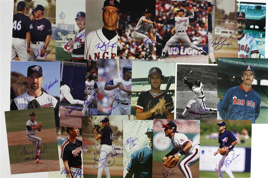 1970s-2000s California Angels Signed 8”x 10” Photos Including Reggie Jackson, Tim Foli, and more (Lot of 62)(JSA)