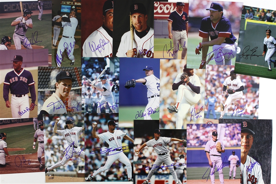 1980s-2000s Boston Red Sox Signed 8”x 10” Photos Including Jerry Reed, Bill Buckner, Jose Canseco, and more (Lot of 45+)(JSA)