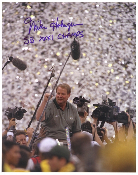 1992-1998 Mike Holmgren Green Bay Packers Signed 11"x 14" Photo (JSA)