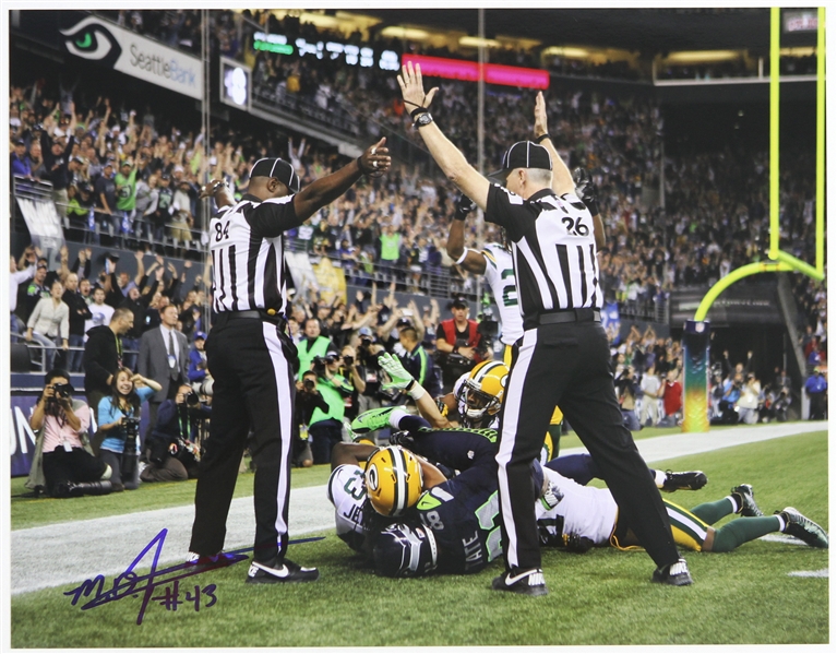 2011-2013 M.D. Jennings Green Bay Packers Signed 11"x 14" Photo (JSA)