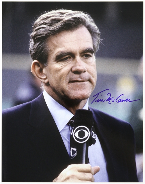1980s-2000s Tim McCarver Sportscaster Signed 11"x 14" Photo (JSA)