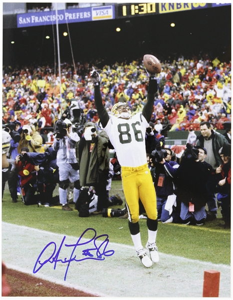 1995-2001 Antonio Freeman Green Bay Packers Signed 11"x 14" Photo (JSA)