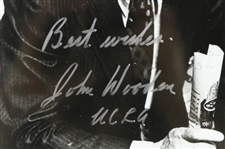 1948-1975 John Wooden UCLA Bruins Signed 13x 16 Framed Photo (JSA)