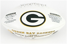 2010 Aaron Rodgers Green Bay Packers Signed Super Bowl XLV Champions Commemorative Football (JSA) 58/5000