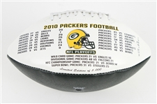 2010 Aaron Rodgers Green Bay Packers Signed Super Bowl XLV Champions Commemorative Football (JSA) 58/5000