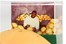 1997 Reggie White Green Bay Packers Signed Foamation Cheese Football (JSA) 92/300