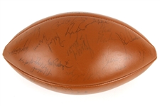 1986 Green Bay Packers Team Signed Football w/ 49 Signatures Including Eddie Lee Ivery, John Anderson, Ken Ruettgers, Forrest Gregg, Dick Jauron & More (JSA)